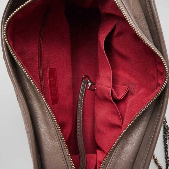 Chanel Grey Calfskin Leather Medium Gabrielle Hobo Bag - Picture 9 of 11